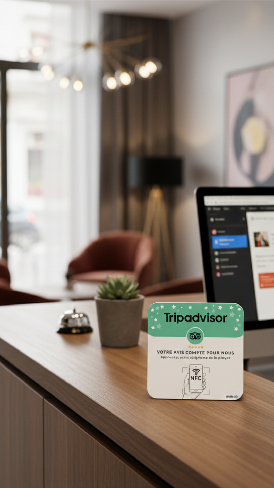 Hôtel de luxe avec hall d'entrée élégant