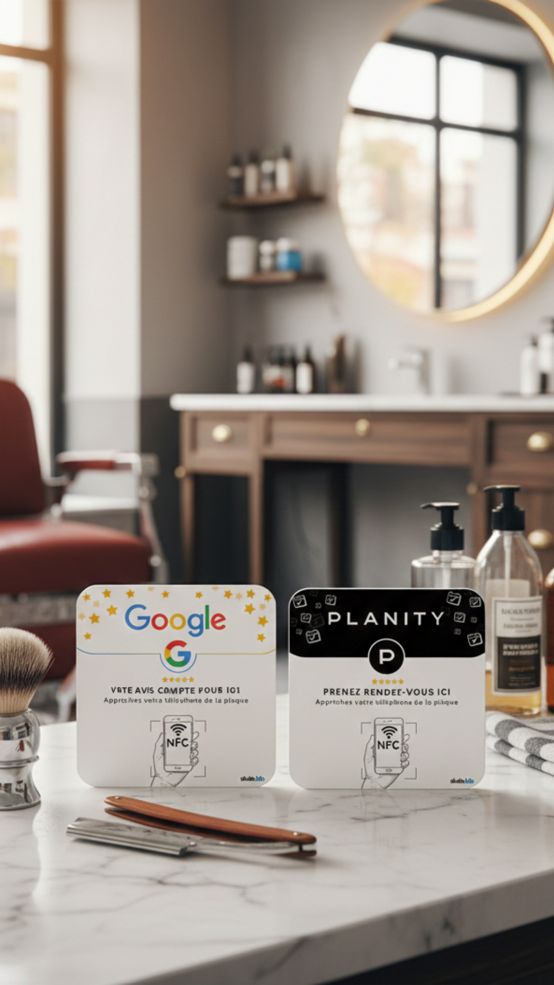 Salon de coiffure et beauté moderne avec équipements professionnels