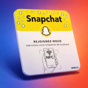 Plaque NFC Snapchat