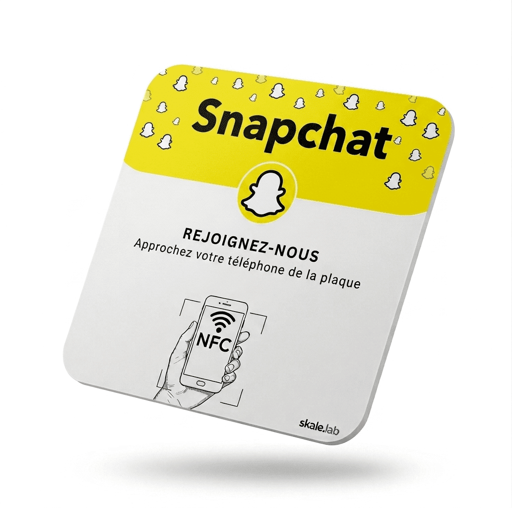Plaque NFC Snapchat