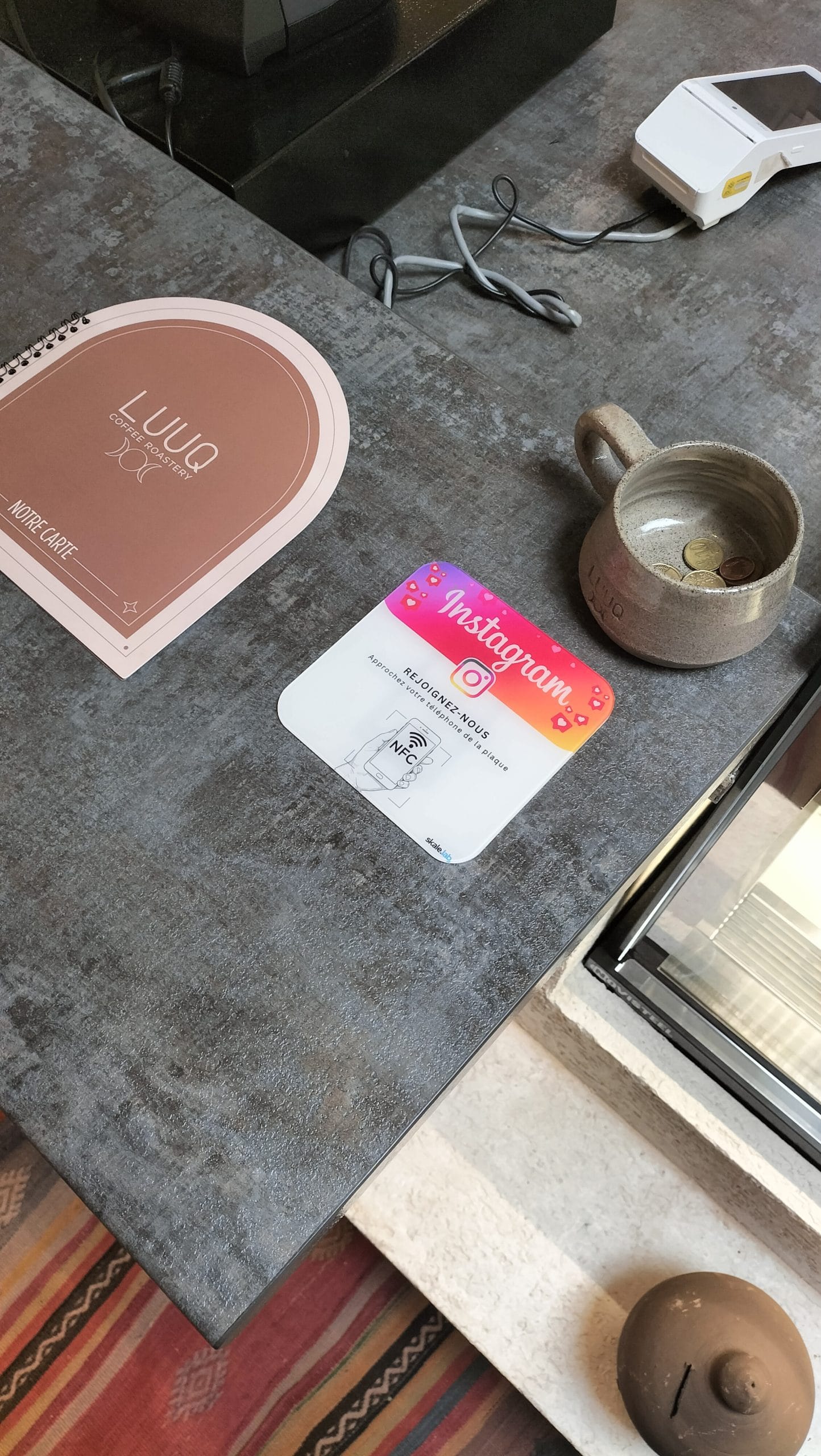 Plaque NFC salon
